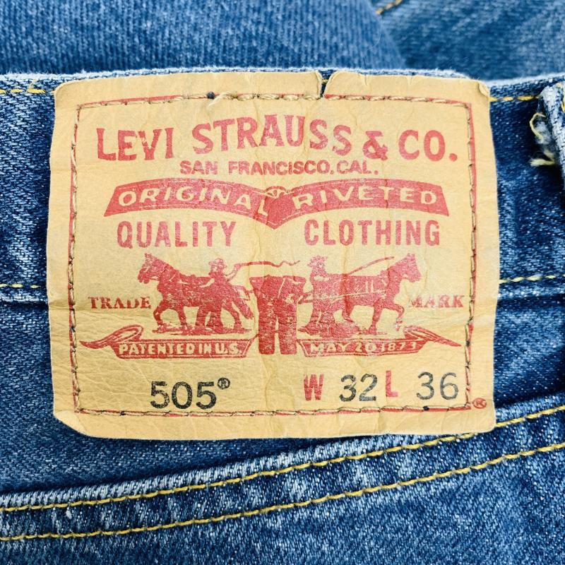 【中古】LEVI'S 505 再構築ワイドデニム W32　リーバイス[240024405385]_画像3