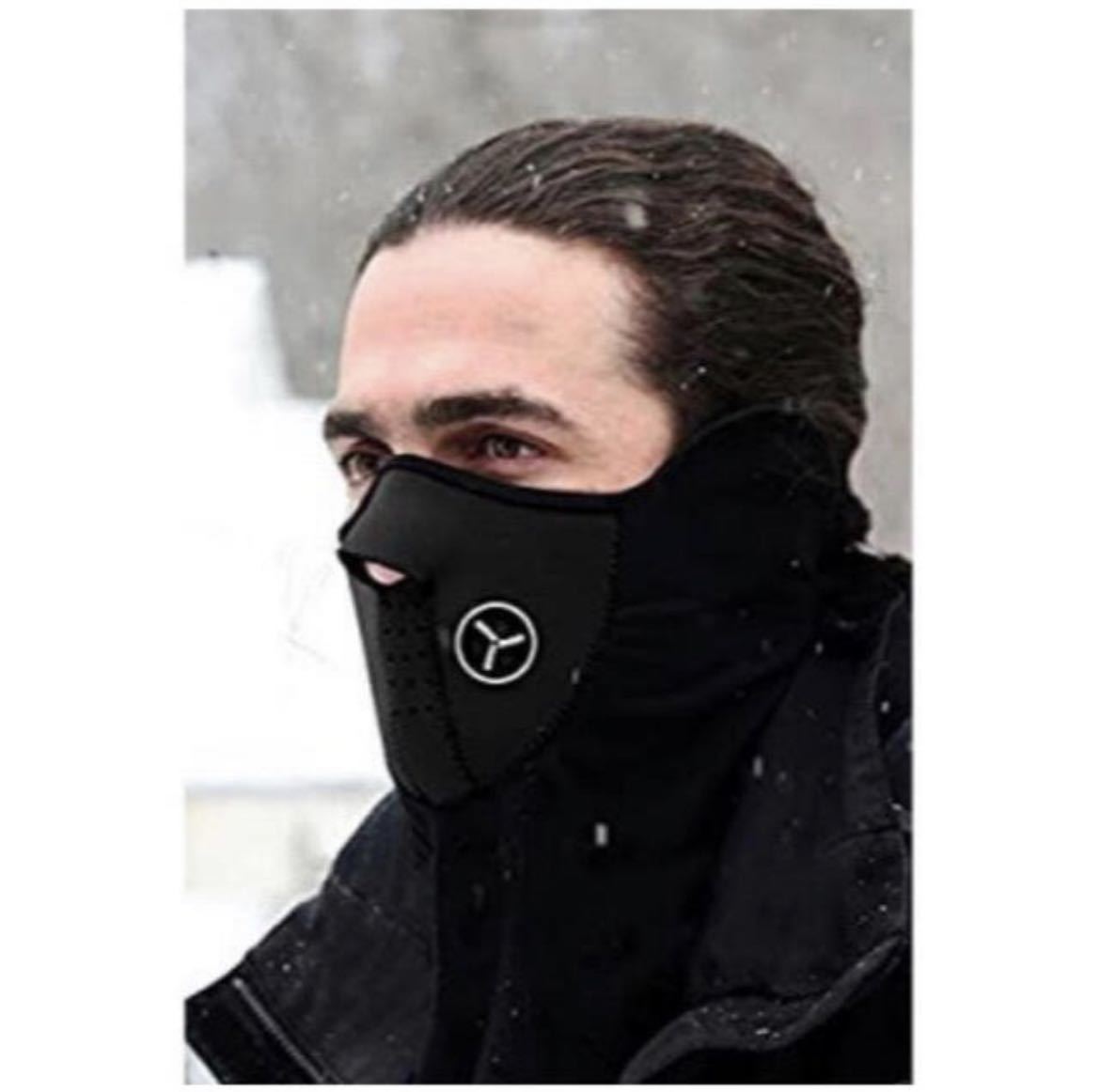 フェイスマスク　サイクリングマスク　マスク代用品　男女兼用　ブラック_画像2
