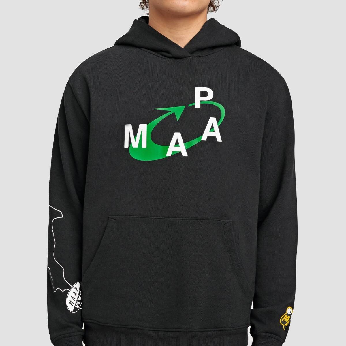 新品 MAAP × PAM Print Hoodie Lサイズ ブラック マープ パム プリント フーディー パーカー PAAM P.A.M. Rapha ラファ_画像6