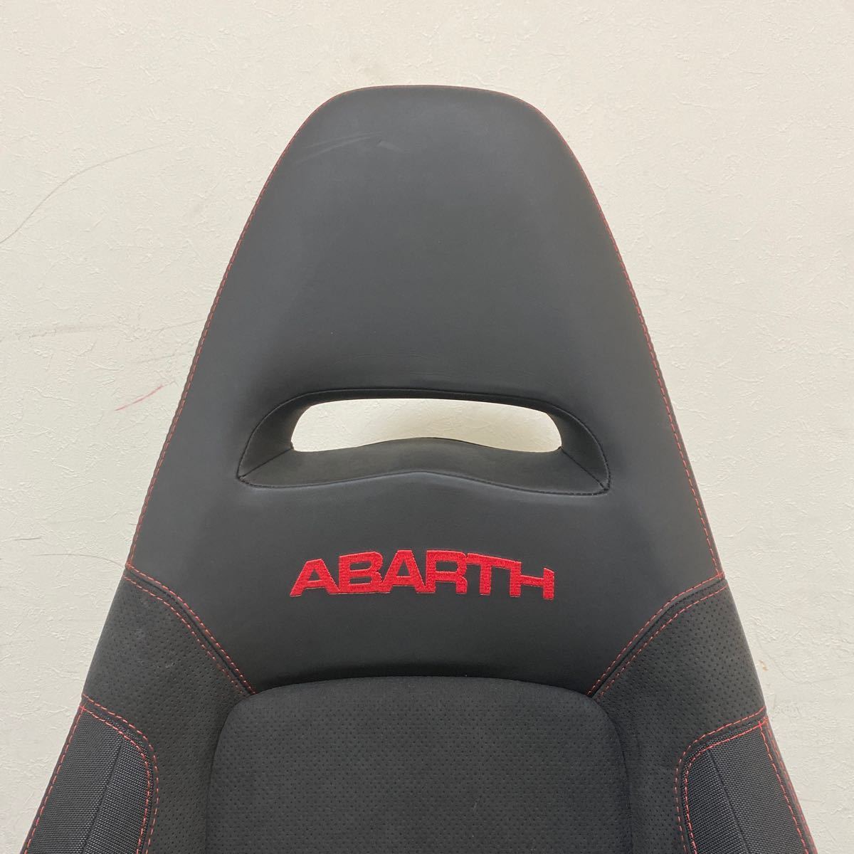  б/у прекрасный товар ABARTH abarth 595 500 FIAT Fiat оригинальный правый водительское сиденье карбоновая пластинка sa bell trail приложен сидение ковшом to полукожаный 