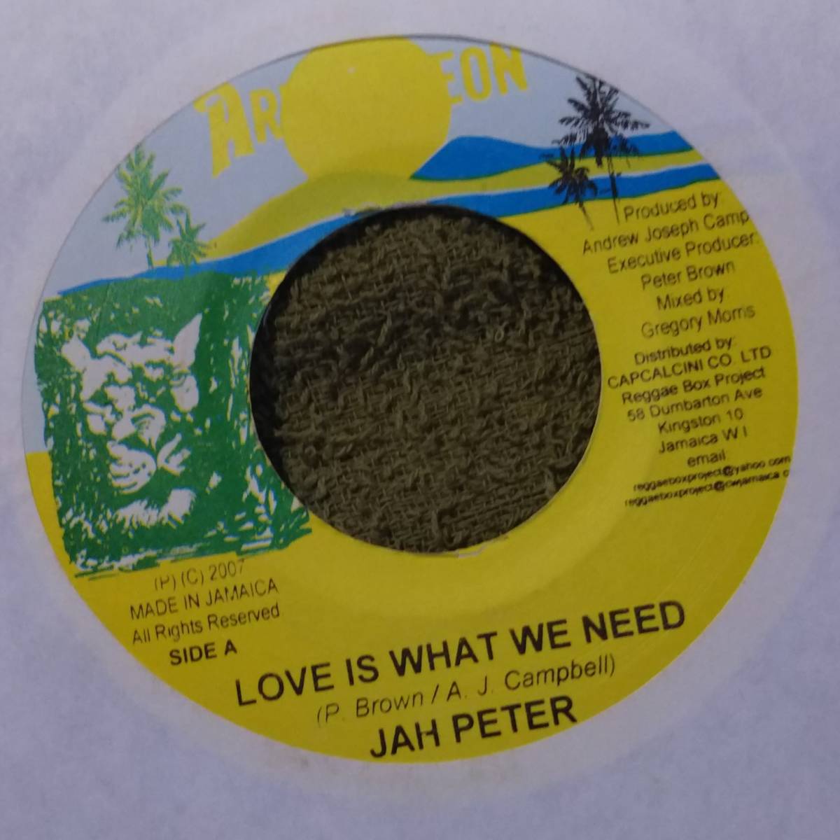 70's風Roots Track Nuh Fight Riddim Love Is What We Need Jah Peter from Armagideon_画像1