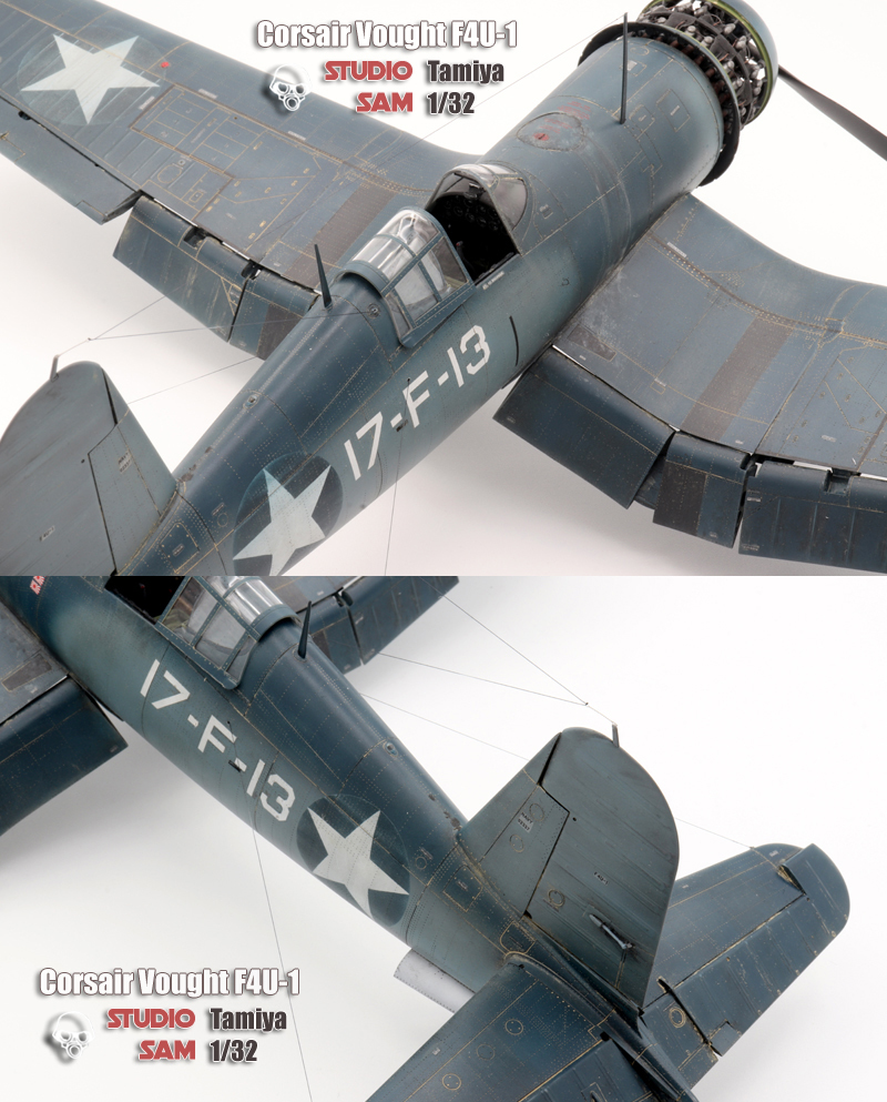 Corsair Vought F4U-1 Tamiya 1/32 完成品_画像6