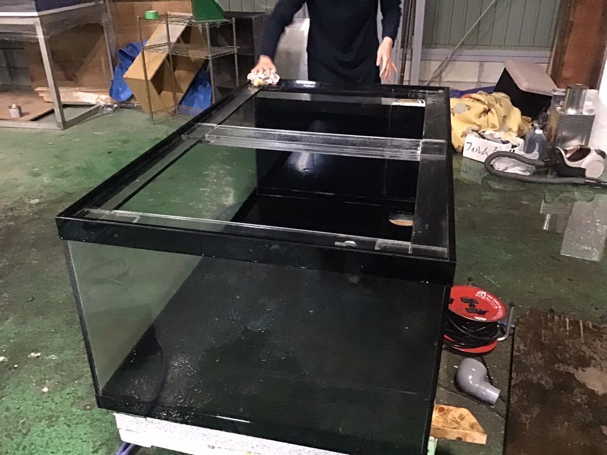 [ аквариум любитель ] редкий размер!2 поверхность черный акриловая пластина 1500/900/600H OF аквариум разборка тип металлический шт. 2 пункт. лот доска толщина 13 мм 