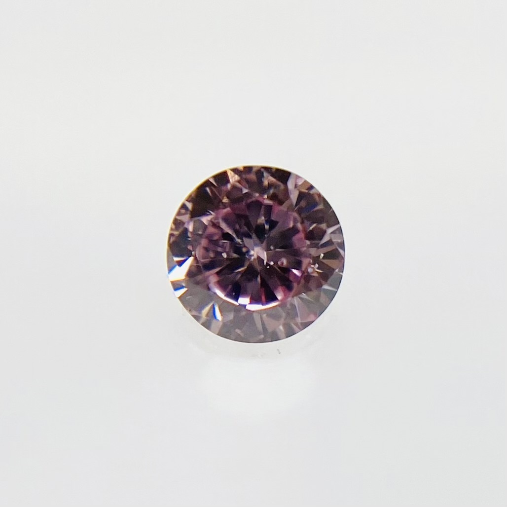 FANCY INTENSE PURPLISH PINK 0.051ct RD/RT2559/CGL