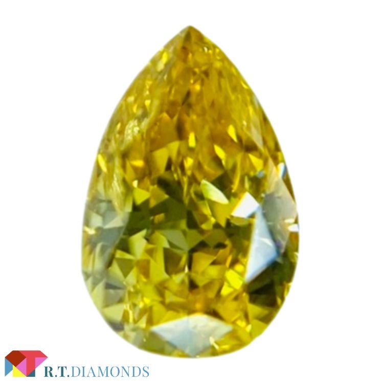 ダイヤモンド FANCY VIVID ORANGY YELLOW 0.224ct PS/RT2463/AGT