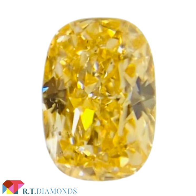 FANCY INTENSE ORANGY YELLOW 0.166ct X/RT2454/CGL