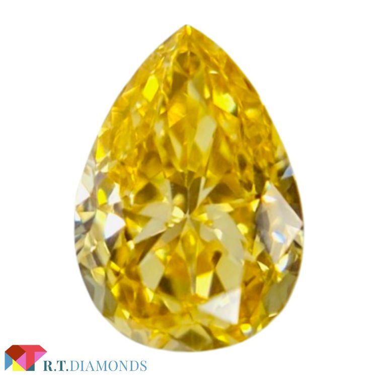 ダイヤモンド FANCY INTENSE ORANGE YELLOW 0.173ct PS/RT2460/AGT