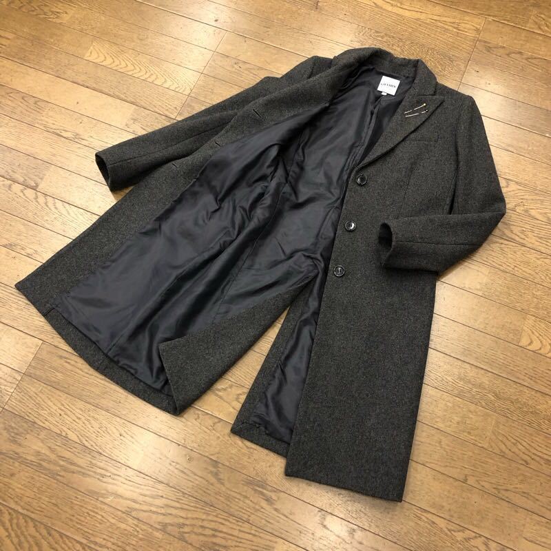 せ049】Jean Paul GAULTIER ウールコート 38 グレー 膝下丈 無地 せ049】Jean Paul GAULTIER ウールコート 38 グレー 膝下丈 無地