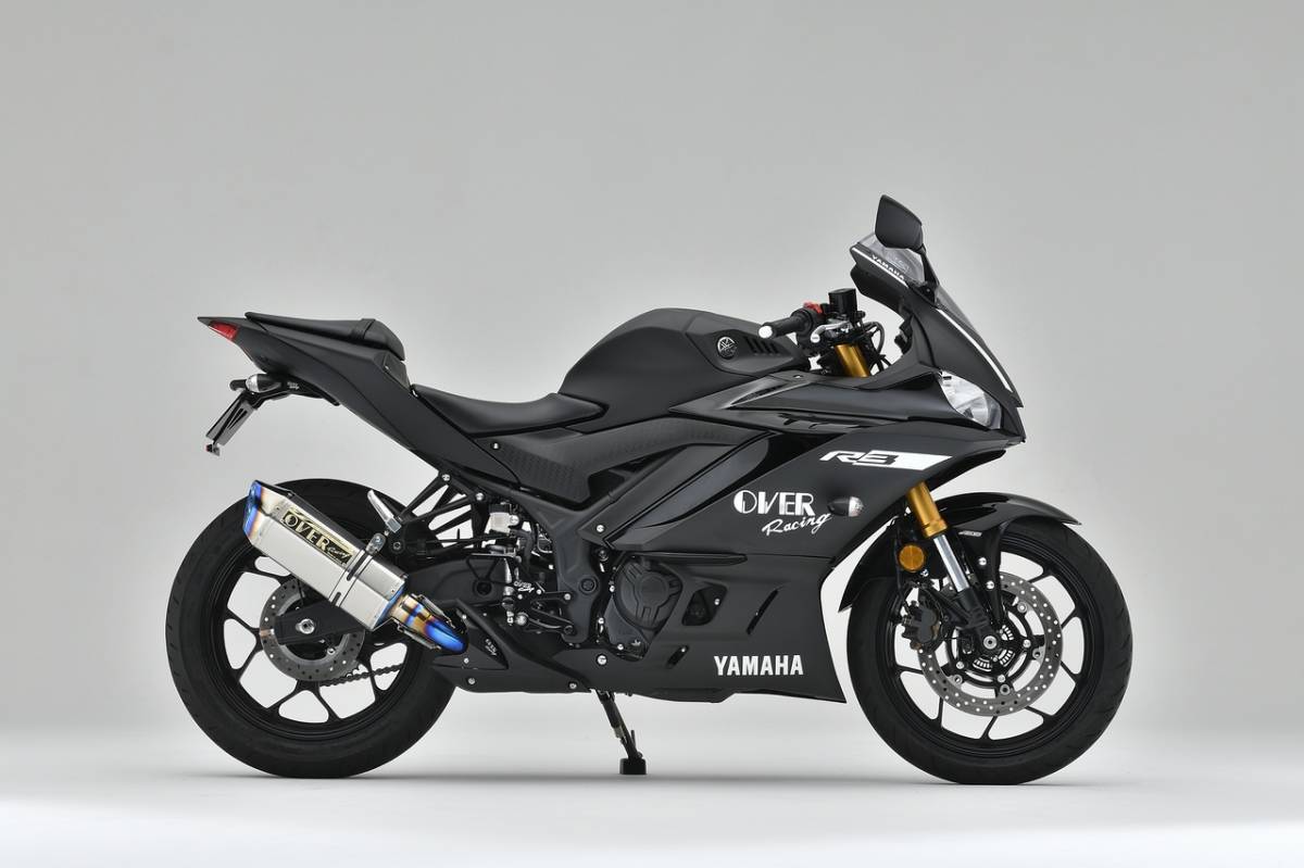 OVER RACING/オーヴァーレーシング　17-36-04 TT-Formula RS フルチタン スリップオン YZF-R3 (19-) 美品 未使用品_画像5