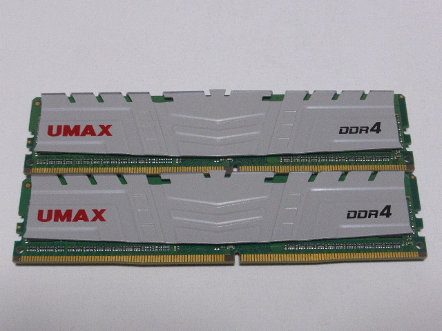 メモリ デスクトップパソコン用 UMAX DDR4-2400 PC4-19200 8GBx2枚 合計16GB 起動確認済みです_画像3