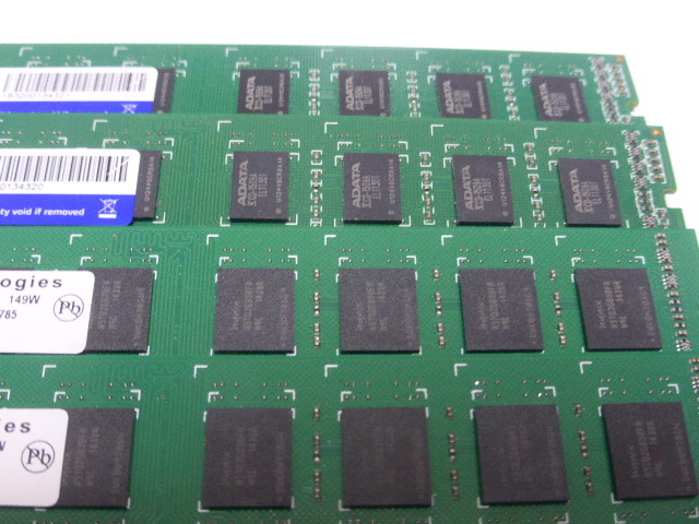 メモリ デスクトップパソコン用 SaanMaxとA-DATA 1.5V DDR3-1333 PC3-10600 4GBx4枚 合計16GB 起動確認済みですが一応ジャンク品扱いです_画像3