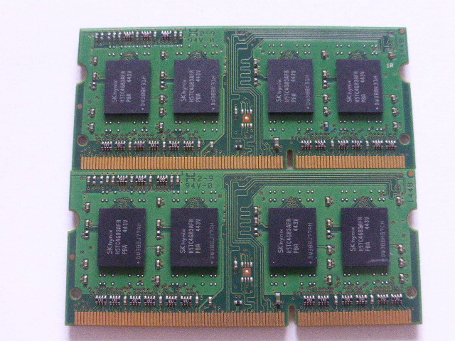 ノートパソコン用メモリ 両面チップ SanMax SK hynixチップ 1.5V DDR3-1600 PC3-12800S 4GBx2枚 合計8GB 起動確認済です_画像2