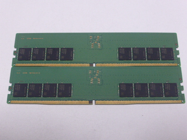 メモリ デスクトップパソコン用 Samsung DDR5-4800 PC5-38400 32GBx2枚 合計64GB 起動確認済みです _画像3
