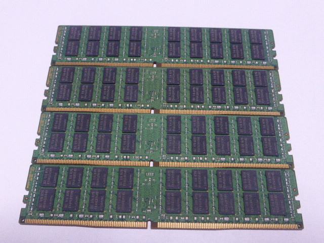 メモリ サーバーパソコン用 Samsung PC4-17000(DDR4-2133)ECC Registered 16GBx4枚 合計64GB M393A2G40DB0-CPB 起動確認済です④_画像3
