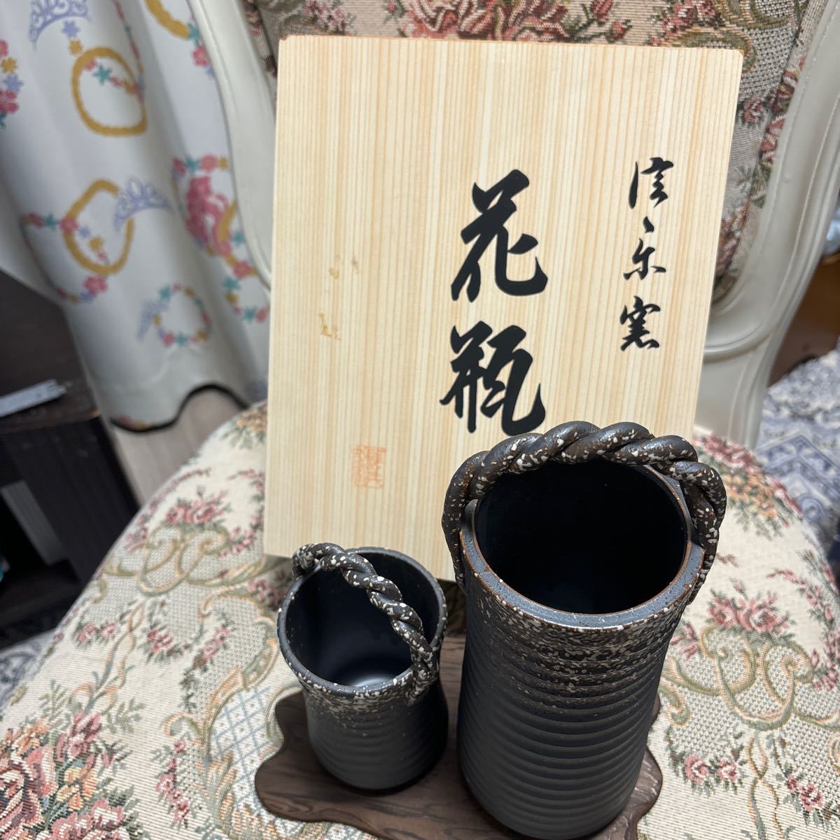 激安通販特集! ピッチャー 水差し 柴田雅章 灰釉点文手付水差 激安通販特集! ピッチャー 水差し 柴田雅章 灰釉点文手付水差