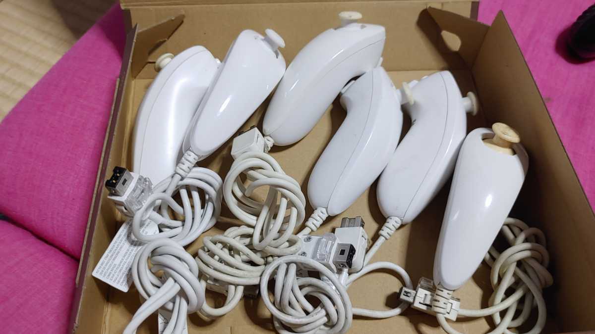 【送料無料6個】ニンテンドー　Wii ヌンチャク　セット　Wiiリモコン　任天堂