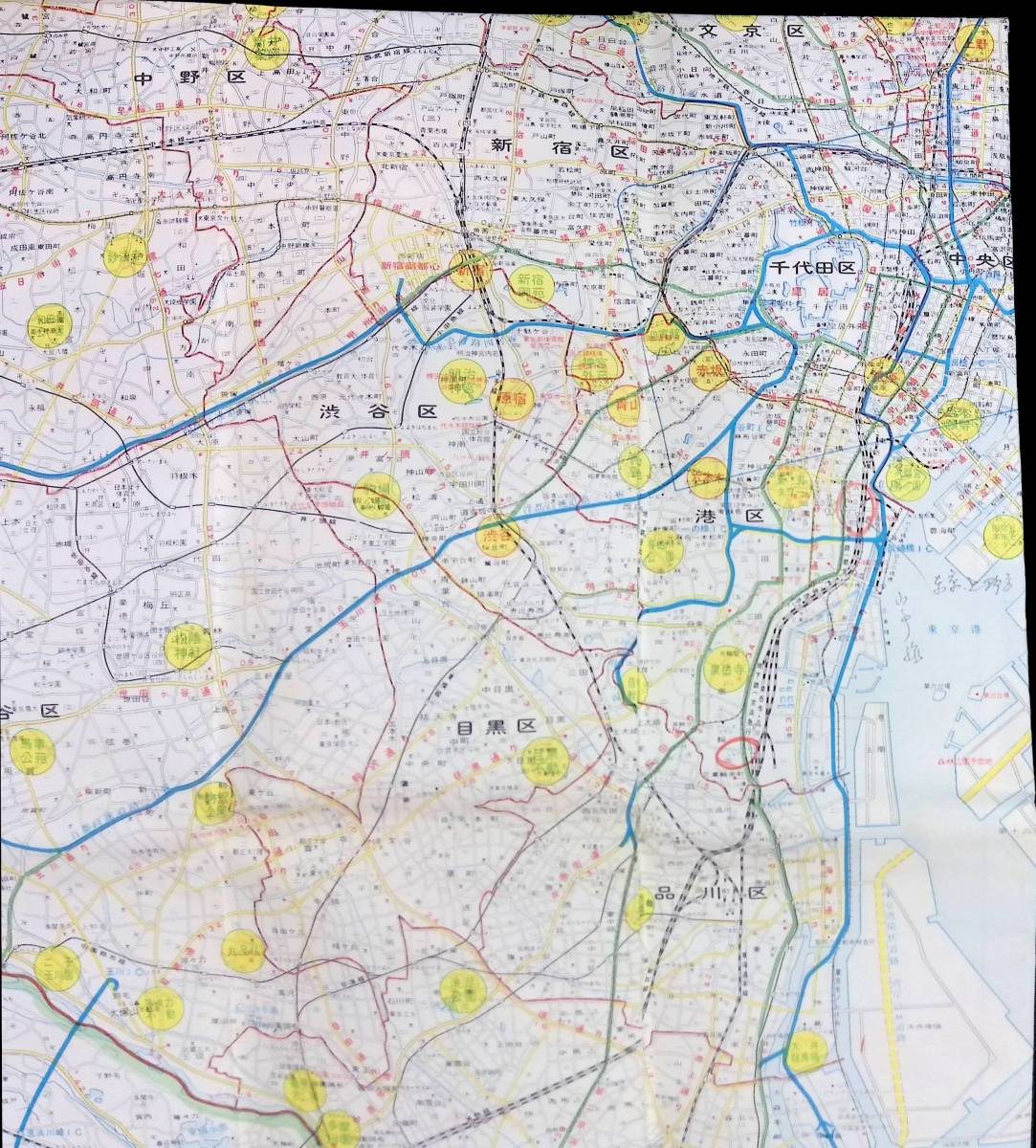 TBアトラス 東京全図 1:52,000 塔文社 昭和49年5月版 別冊付録無し 道路地図 UA240215M1の画像2