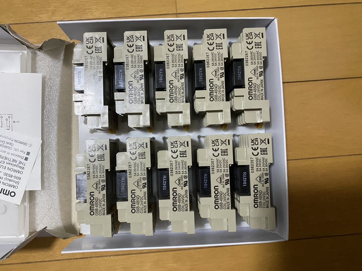 ★★新品 10個セット入り 6個バラ　OMRON オムロン G6B-4BND DC24V ターミナル リレー_画像3