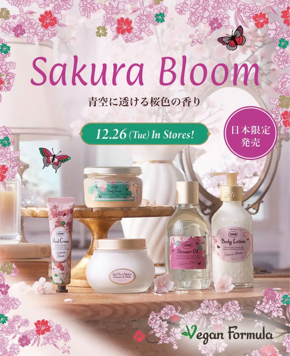 SABON サボン 空箱 ギフトボックス ブルーミングキット サクラブルーム SAKURA BLOOM 桜 春 チェリーブロッサム