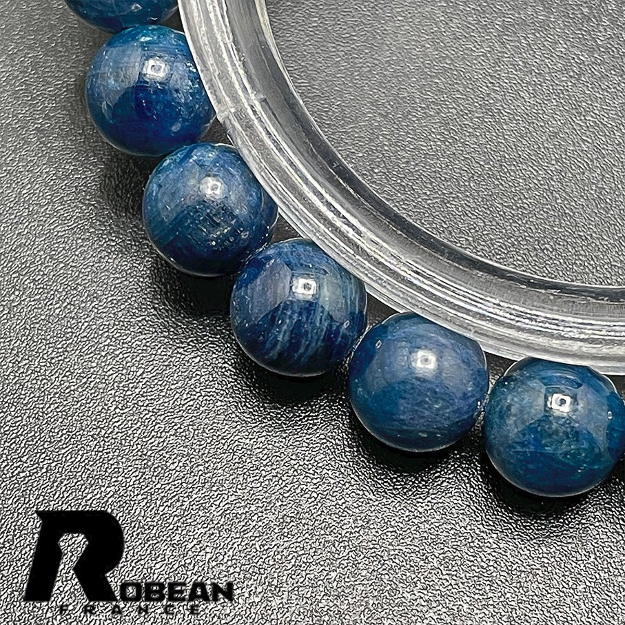 上級 EU製 定価5万円★ROBEAN・サファイア★パワーストーン アクセサリー 天然石 青玉 きれいめ 約 7.9-8.5mm 1008J083_画像5