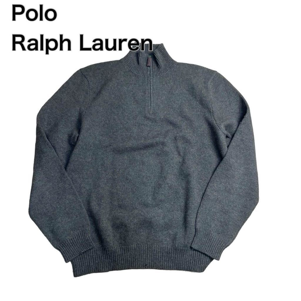 Polo Ralph Lauren ラルフローレン ハーフジップ セーター ニット LL オーバーサイズ古着