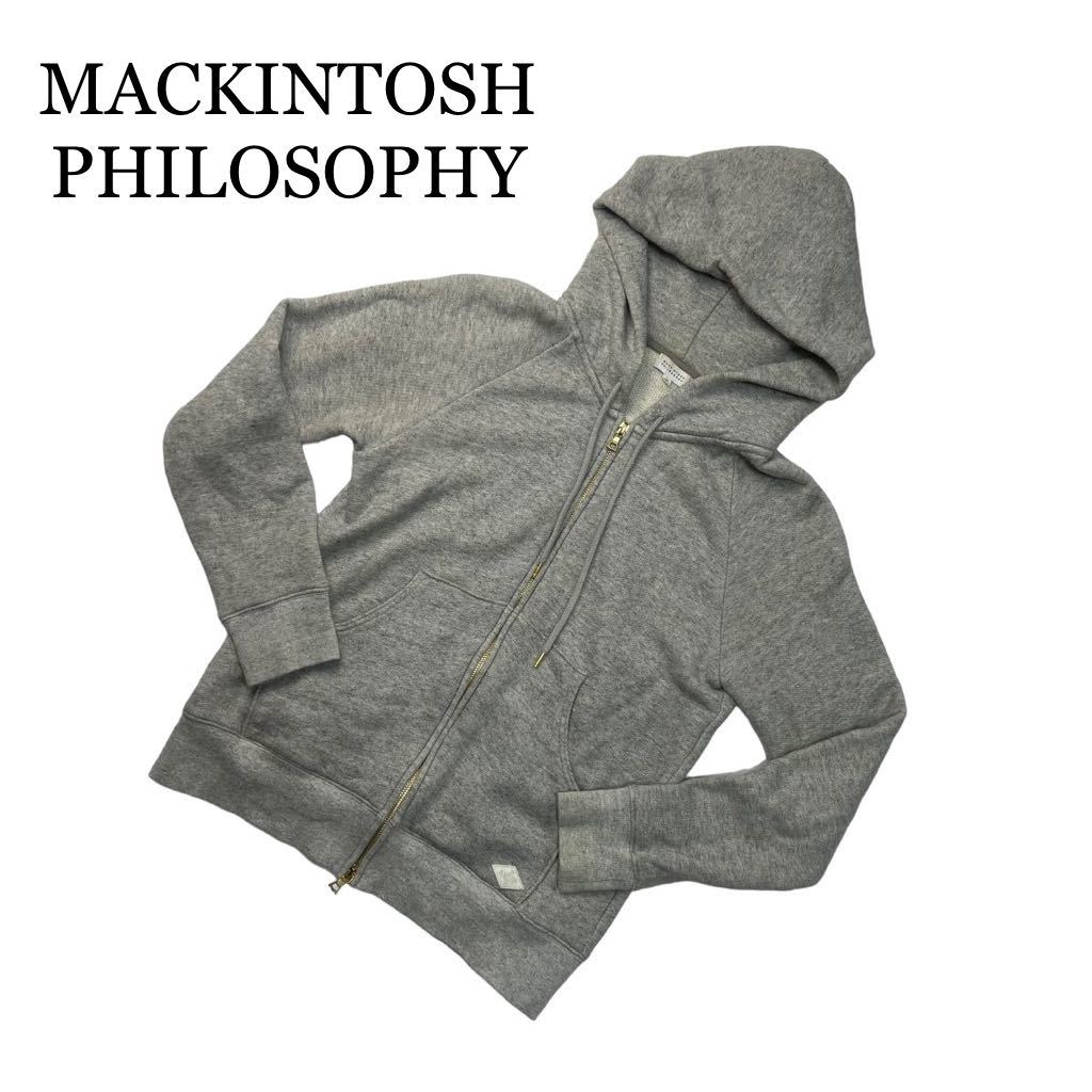 MACKINTOSH PHILOSOPHY マッキントッシュフィロソフィー パーカー ジップアップ グレー サイズ38