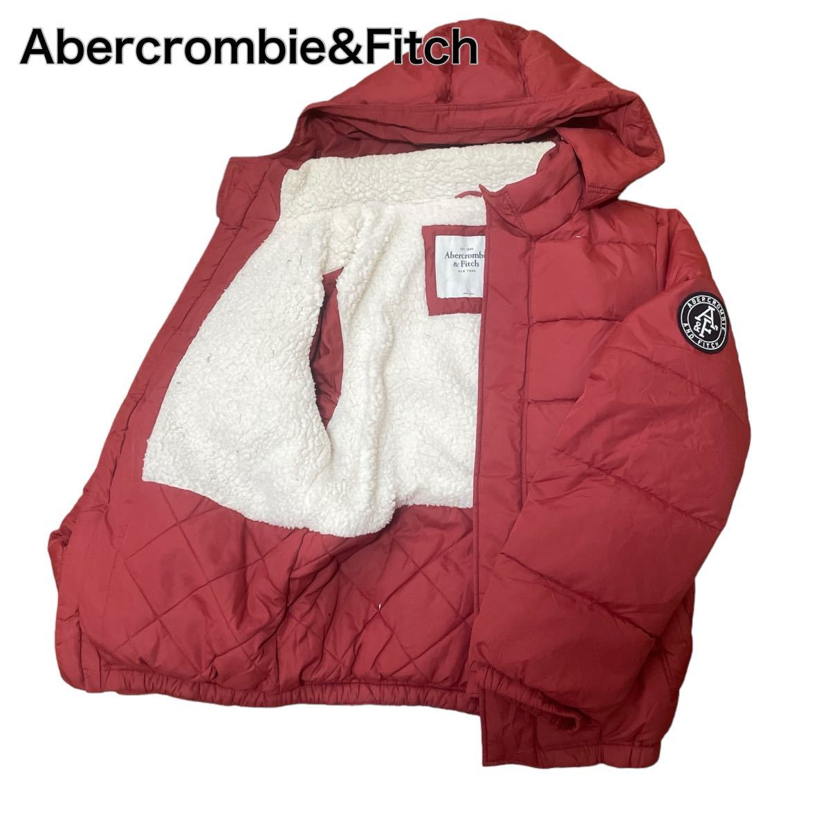 Abercrombie&Fitchアバクロビー&フィッチ ダウンジャケット オレンジ L 裏ボア _画像1