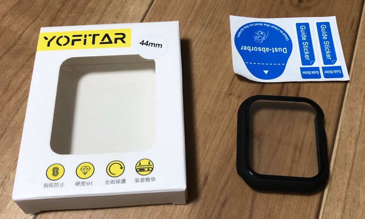 YOFITAR for Apple Watch 用 防水ケース series3/2/1 アップルウォッチ保護カバー ガラスフィルム 一体型 PC素材 （ブラック，44mm） I93_画像2