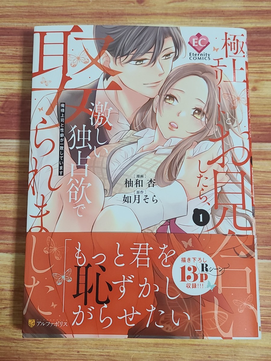 2月新刊TL* 極上エリートとお見合いしたら、激しい独占欲で娶られました 俺様上司と性癖が一致しています 1巻 柚和杏 如月そら_画像1