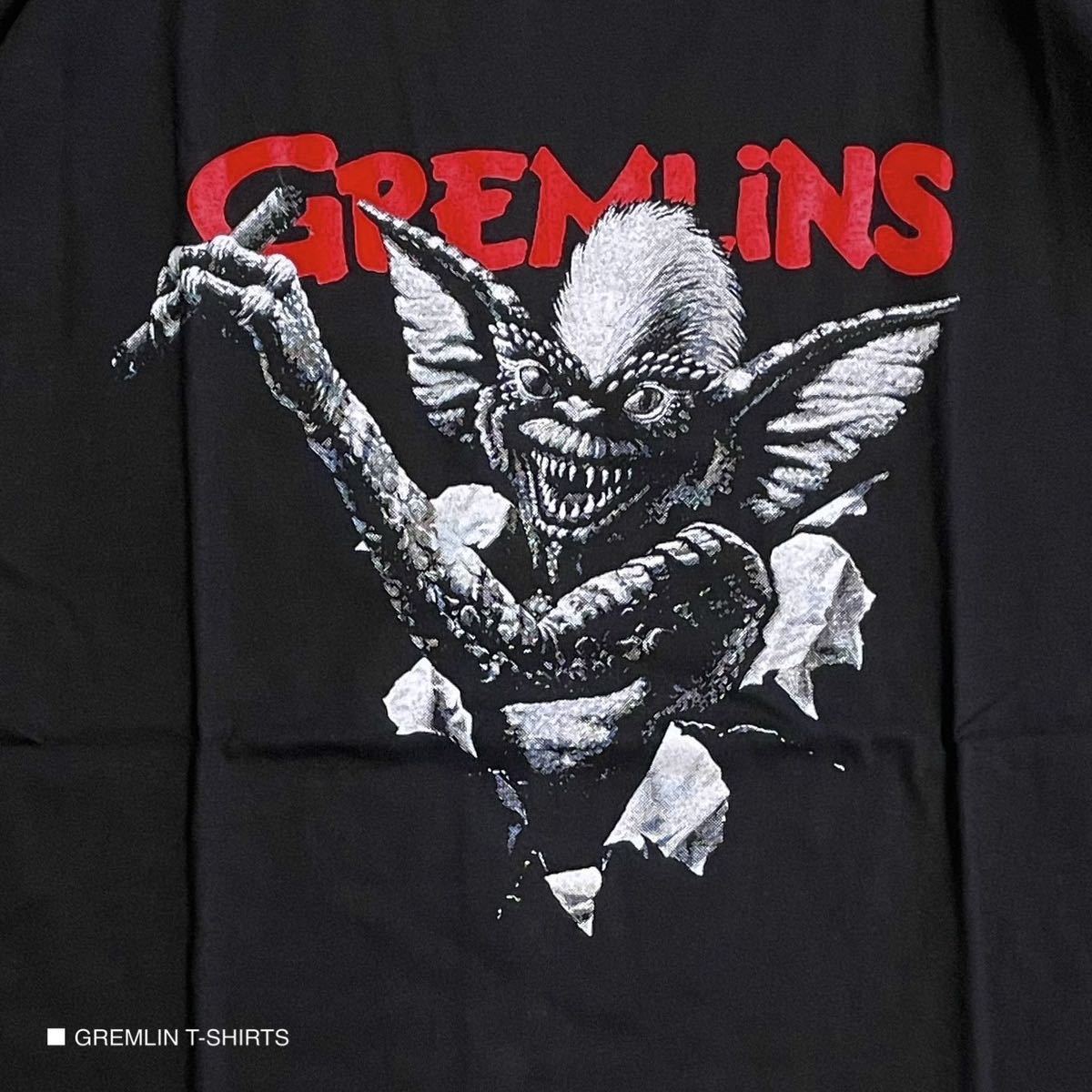 海外映画 GREMLINS グレムリン 半袖 Tシャツ ムービーT バンドTシャツ ロックTシャツ アメコミ ブラック Lサイズ