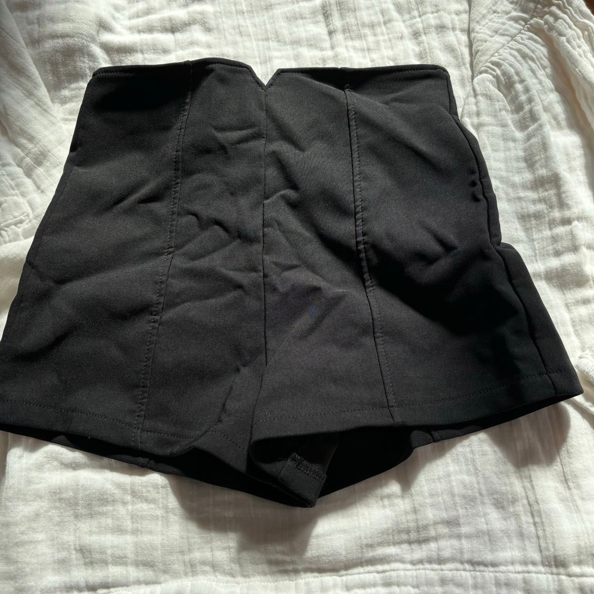黒 パンツ 半パン ショートパンツ オシャレ レディース レディースファッション 