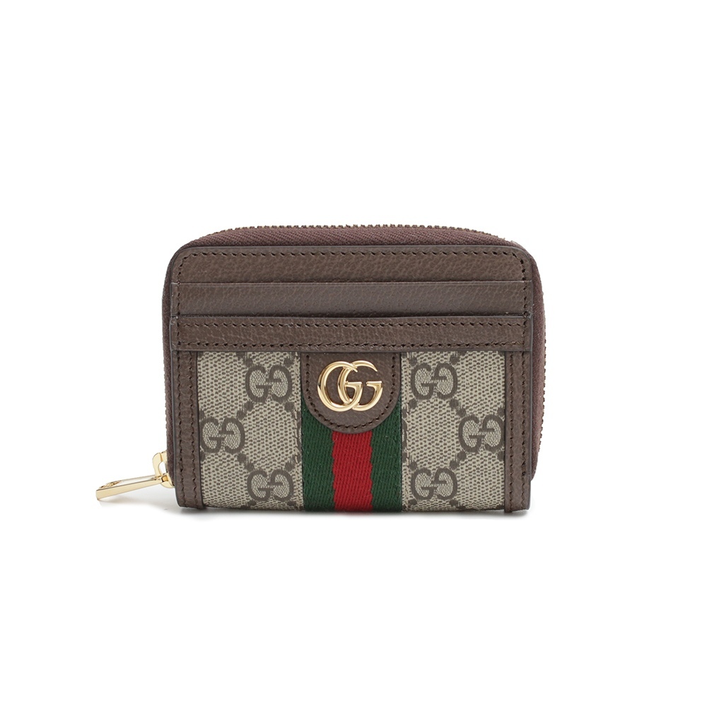 グッチ GUCCI Ophidia カードケース 658552-96IWG-8745 小銭入れ ファスナー ジップ コインパース レディース メンズ ベージュ_画像1