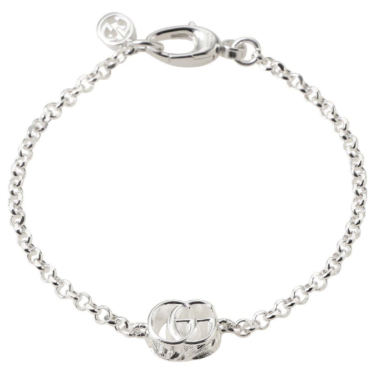グッチ ブレスレット GUCCI 770756 J8400 8106 18cm GGマーモント ダブルG 18cm シルバー レディース メンズ ユニセックス アクセサリー