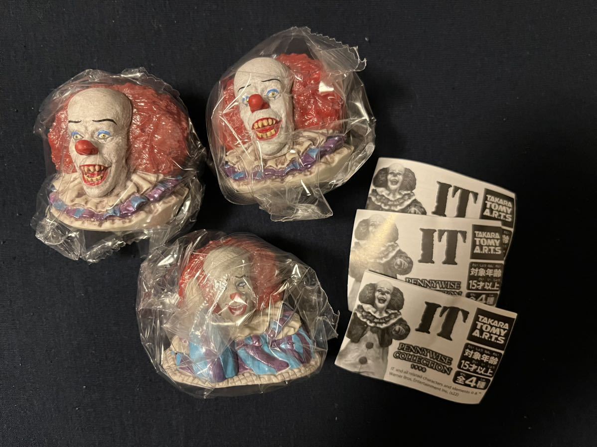 IT ペニーワイズ コレクション タカラトミー ガチャ PENNYWISE COLLECTION 3個(gè)セット 未開封