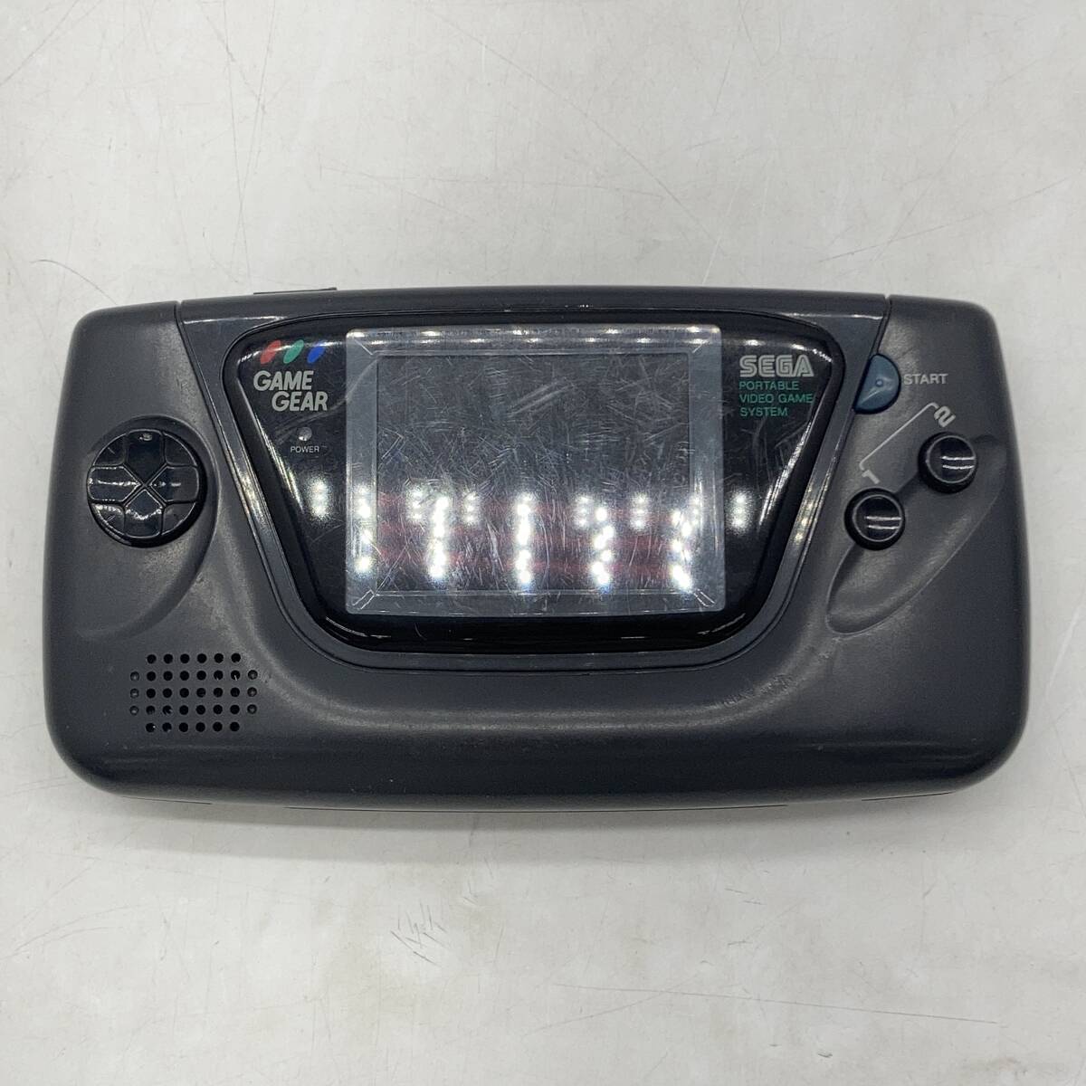 (24702)〓【1円～】セガ ゲームギア HGG-3210 ジャンク品 【SEGA/携帯ゲーム機/カラー液晶搭載/ブラック/訳あり】 中古品_画像1