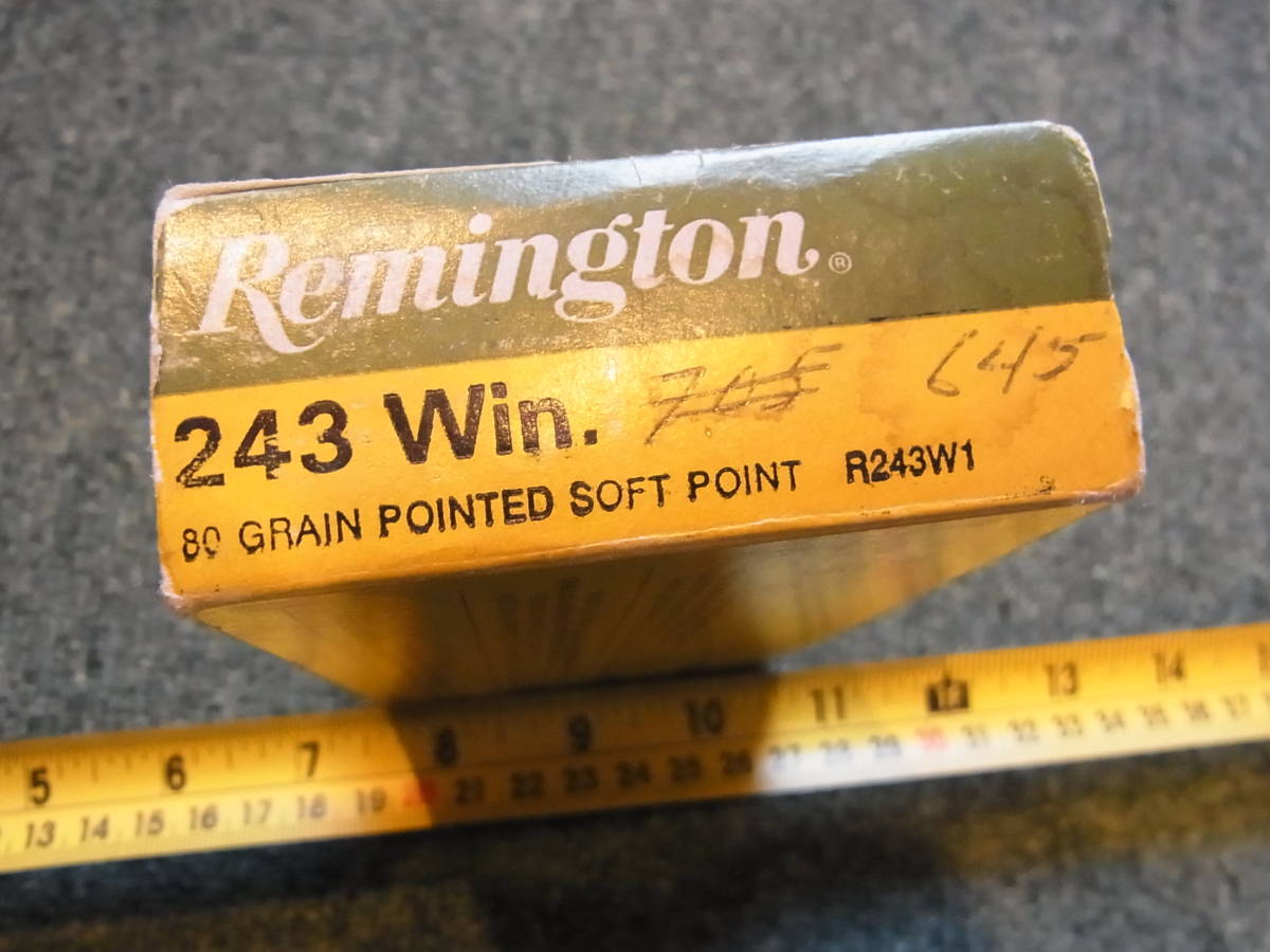AMMO空箱LF Remington 243 WIN 80 Gr POINTED SOFT POINT R243W1 1箱（トレイ付き）_画像2