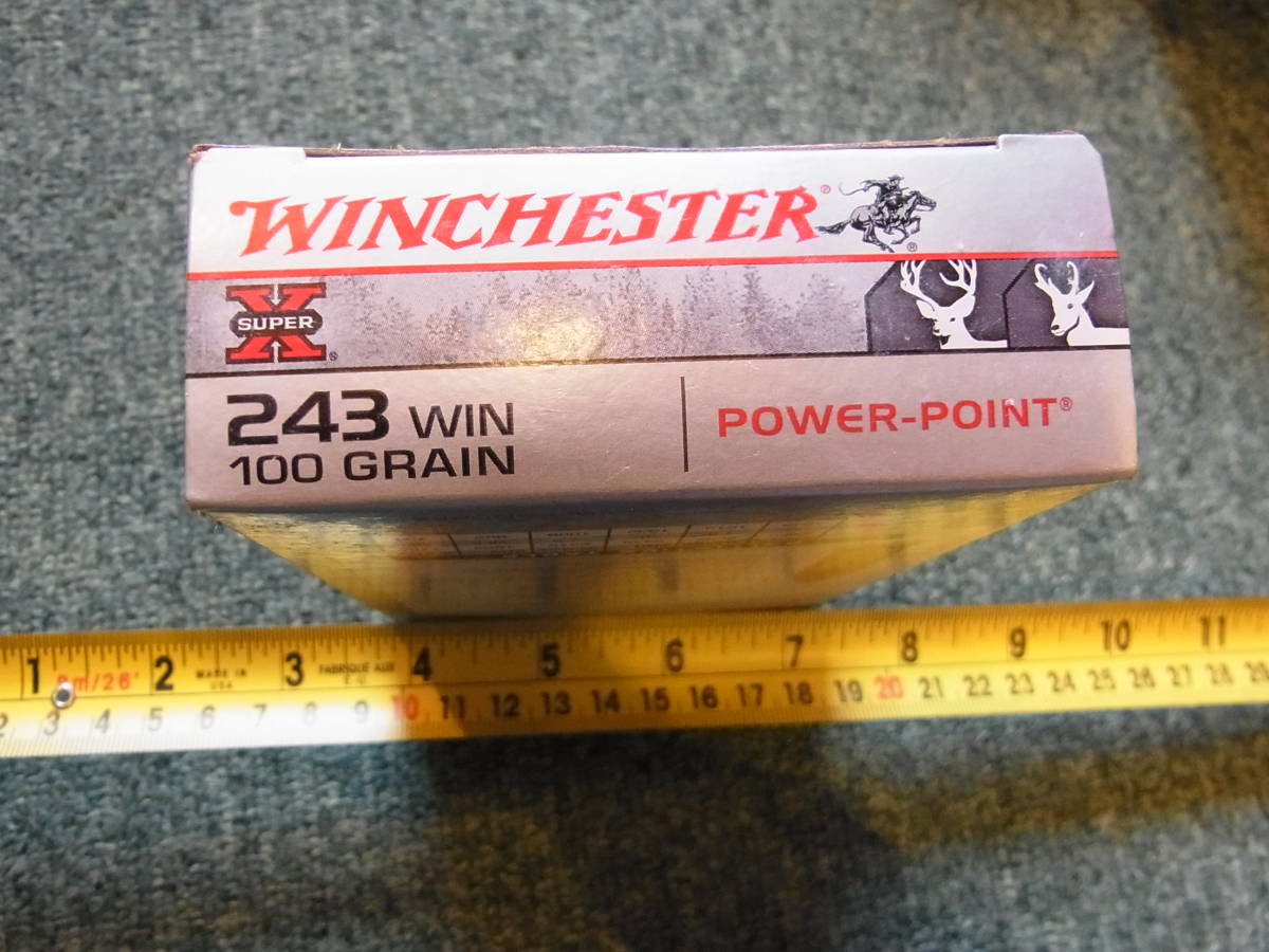 AMMO空箱LF WINCHESTER 243 WIN 100 Gr P-P 1箱（トレイ付き）_画像2