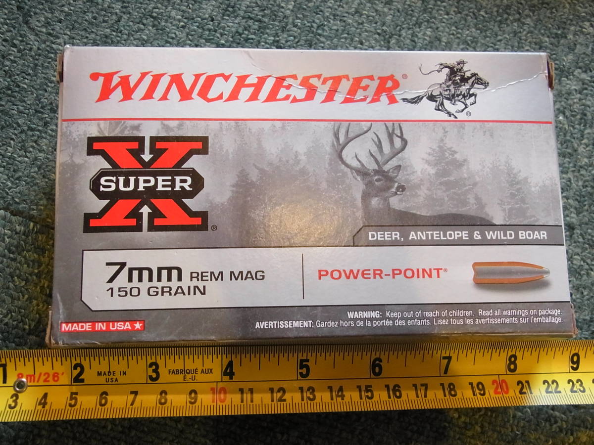 AMMO空箱LF WINCHESTER 7mm REM MAG 150 Gr P-P 1箱（トレイ付き）_画像1