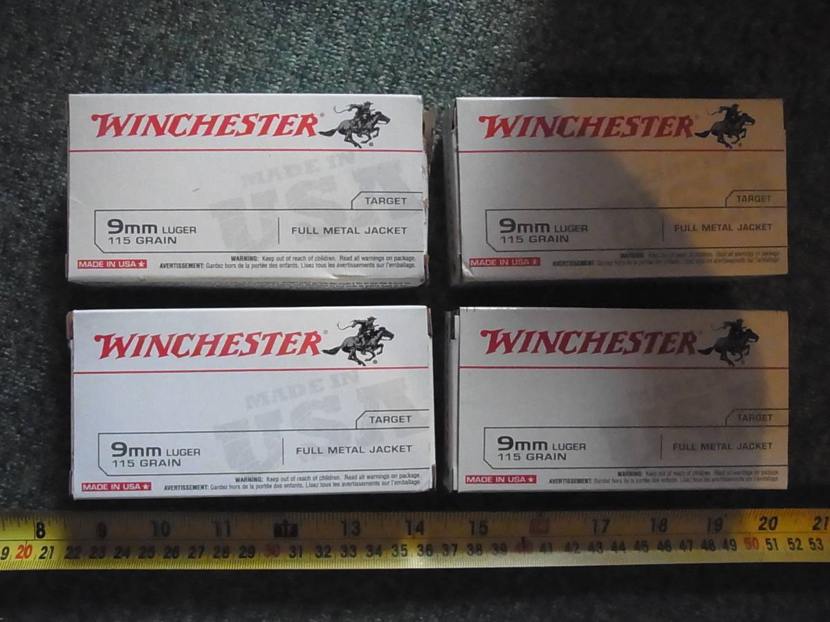 AMMO空箱 Winchester 9mm Luger 115 Gr. FMJ RL 1箱（トレイ付き）_画像1