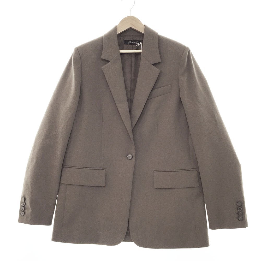 * не использовался с биркой STUNNING LURE Stunning Lure [3 десять тысяч 9000 иен ] длинный рукав tailored jacket женский 2 Brown 114280042200 2BB/90825