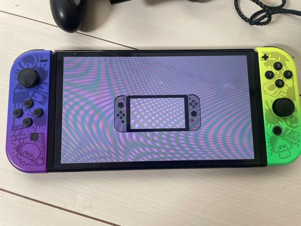 Nintendo Switch 有機ELモデル スプラトゥーン3エディション ジャンク品_画像2