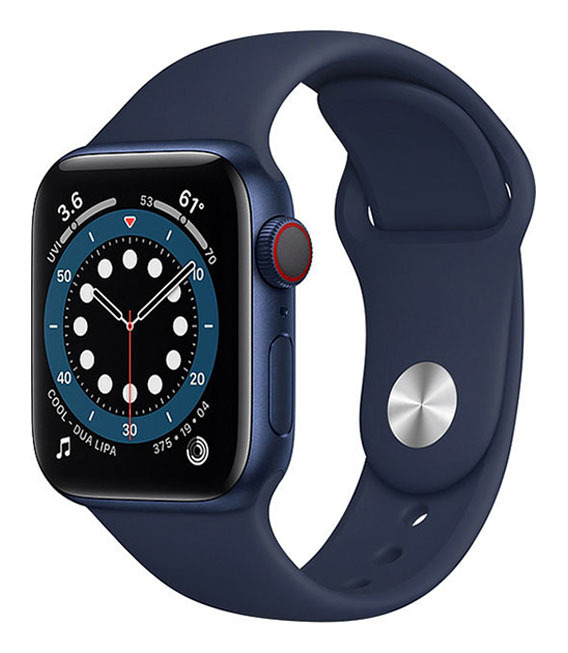 Series6[40mm セルラー]アルミニウム ブルー Apple Watch M06Q…