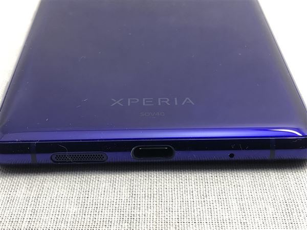 Xperia 1 SOV40[64GB] au パープル【安心保証】_画像4