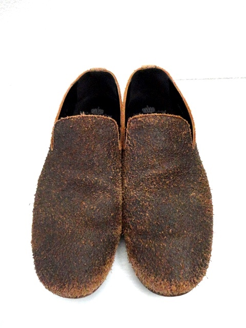  fine quality cow leather #glamb: gram # gran ji crack processing suede kau leather shoes / slip-on shoes # Brown #size2# made in Japan # boots 