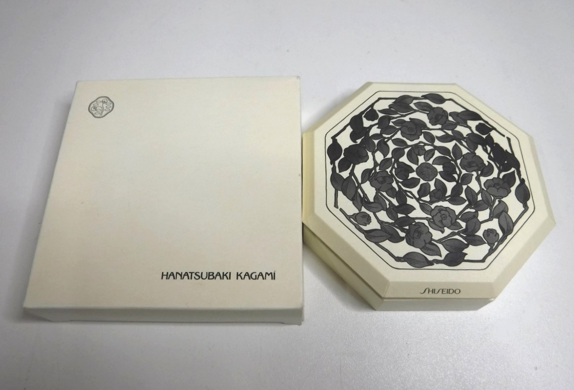  used Shiseido flower . hand-mirror compact mirror shipping 60 size 