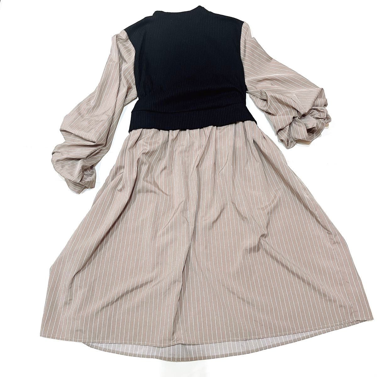 Radarista 重ね着 ワンピース L レディース 春服 ひざ丈 Radarista 重ね着 ワンピース L レディース 春服 ひざ丈