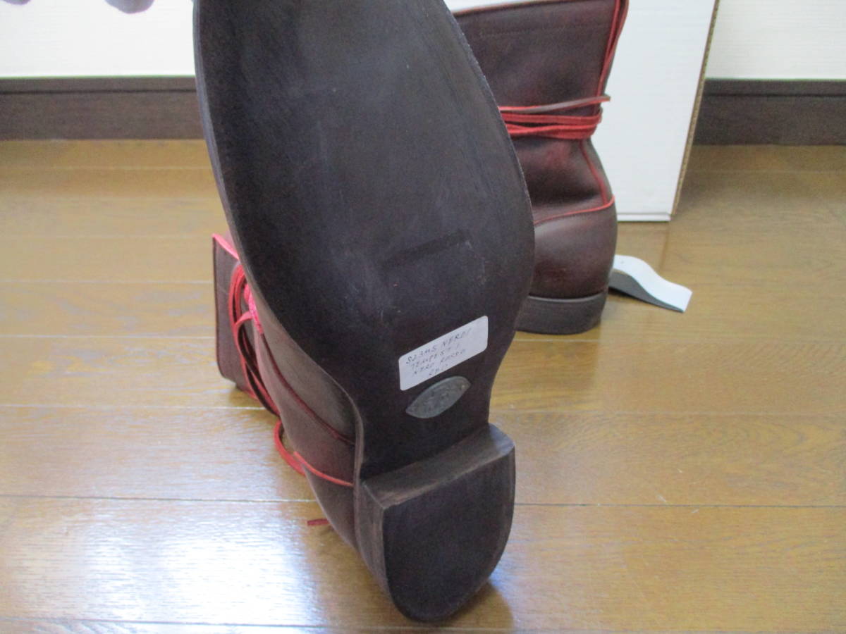 ☆CARPE DIEM/カルペディエム☆未使用 S23MS NER01 COW Leather サイズ：42 レザーブーツ イタリア製 RY LABO 5ホール_画像7