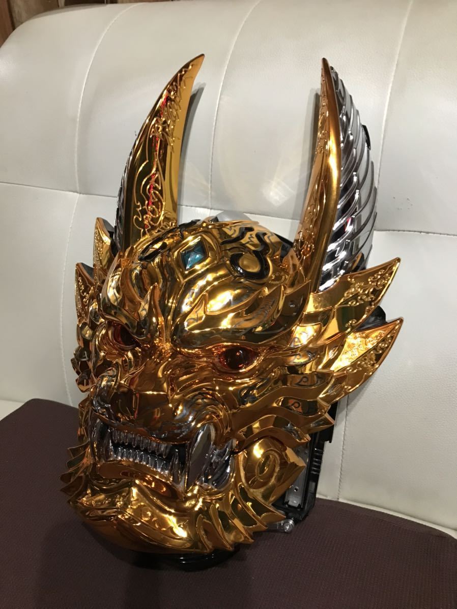 即決価格！信工房 牙狼 役物 翔フェイス オブ ガロ 大型フェイス GARO LED点灯！家庭用コンセント仕様！インテリアに！フィギュア！！の画像9