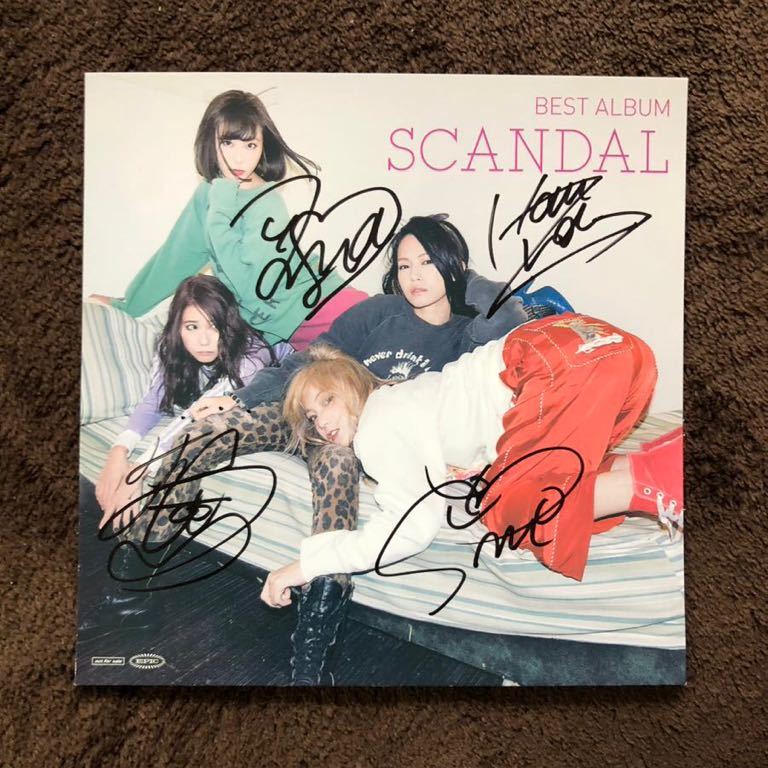 非売品　SCANDAL メンバー全員サイン入宣伝用カード