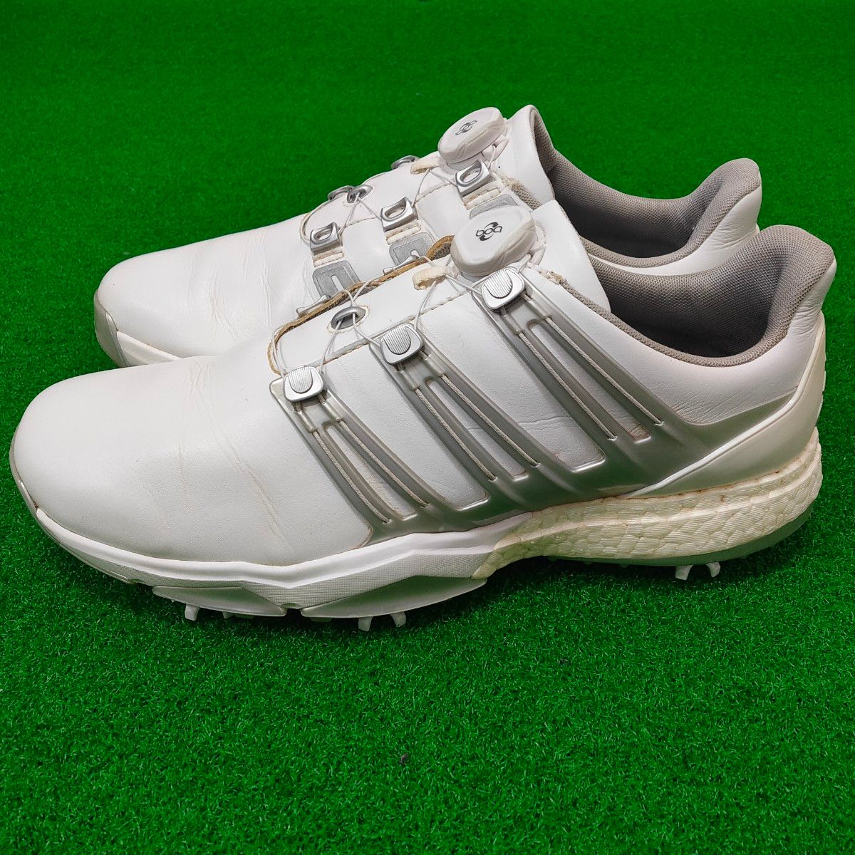 【スパイク新品交換済】adidas Golf パワーバンド ボア ブースト アディダス ゴルフシューズ 28cm